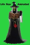 Halloween Spell Speaking Witch Haunted House Life Size Animated Prop Decoration. Fixed Price $295.55.