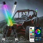 2X 1FT Utv Atv Rgb Spiral Chasing Whip Lights For Can-am Maverick Commander. Fixed Price $47.19.