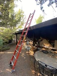 Werner 12 Ft Straight Fiberglass D-rung Ladder + Arco 11710 Stand-off/stabilizer. Fixed Price $180.00.