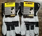 (2) Dewalt DPG41 Leather Performance Hybrid Gloves Cowhide Mechanic Work Large. Fixed Price $26.99.
