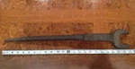 Vintage Large Iron Works Spud Wrench Tool 23" Long. Fixed Price $151.51.