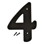 Hy-ko 6" Black Plastic Number 4 (5 Pcs.). Fixed Price $21.89.