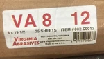 Virginia Abrasives X 191/2 Sheets 12 Grit 25 VA8. Fixed Price $85.33.