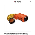Allegro Industries 16 Plastic Axial Blower 9553-25. Fixed Price $749.00.