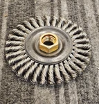 Weiler 13138 4" Stringer Bead .020" Wire Stainless Steel Wheel 5/8-11 Nut. Fixed Price $40.45.
