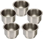 Amarine Made 5PCS Stainless Steel Cup Drink Holder With Drain For Boat Rv. Fixed Price $26.99.