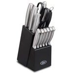 Oster Baldwyn Cutlery Block Set Knife Stainless Steel Kitchen Knives (14-PIECE). Fixed Price $56.99.
