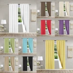 Solid Room Darkening Blackout Rod Pocket Lined 2PC Panels Curtain Decor R64. Fixed Price $22.00.