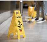 Box Of Rubbermaid Commercial Caution Floor Sign 2-SIDED Yellow 26-1/2"HX11"W. Fixed Price $42.00.