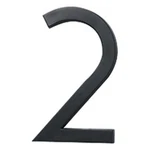 Hy-ko 6" Black Floating Mount Number 2 (3 Pcs.). Fixed Price $41.43.