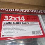 Ips Windows Glass Block Panel 32X14 Wave Pattern Vented Single-pane Glazed. Fixed Price $107.94.