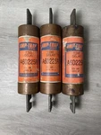 Lot Of 3 Gould Shawmut 225A 600V Amp-trap 2000 Time Delay Fuses A6D225R. Fixed Price $69.99.