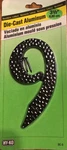 Hy-ko Prod. DC-3 3-1/2" Black Die-cast Aluminum Address Numbers-brand New. Fixed Price $9.88.