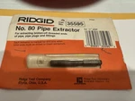 New Vintage Ridgid 35595 #80 Pipe Extractor, For 1/8". Fixed Price $14.35.