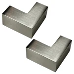 (qty 2) Crl Polished Chrome Sleeve Over Glass Clamp S0GC90CH. Fixed Price $30.07.