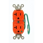 20 Amp Hospital Grade Isolated Ground Duplex Outlet - Heavy Duty, Orange. Fixed Price $35.12.