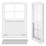 Tandefio 2-PACK 12X18" Shed Windows Small Sliding White Flush Mount Tempered. Fixed Price $93.66.