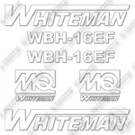 Whiteman WBH-16EF Decal Kit Concrete Buggy- Aftermarket. Fixed Price $94.95.