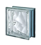 Metalized Wave Glass Block 7-1/2X7-1/2X3-1/8" Bright, Luminous Finish. Fixed Price $27.66.