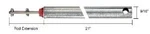 C.r. Laurence FH2120 Crl Tubular Spiral Tilt Window Balance Red 21",. Fixed Price $24.99.