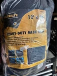 Black Mesh Screen Shade Tarp Heavy Duty Hauling 12' X 20'. Fixed Price $59.99.