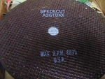 Spedecut A36TBXX, 9" 1/16" 7/8" Off Wheels S5277 Pack 10. Fixed Price $30.00.