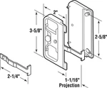 Prime-line 121740 Black Plastic Sliding Screen Door Mortise Latch/pull 2-5/8 In.. Fixed Price $8.89.