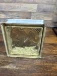 Single Metro-dade Wave Bronze Glass Block Made Germany 8 X 3/4" New. Fixed Price $20.50.