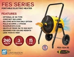 Fostoria FES-1524-3E 15KW 240V 3PH Portable Electric Salamander Heater. Fixed Price $1854.72.