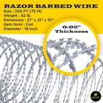 BTO-22 Razor Wire 250 Ft Galvanize Barbed Concertina Simbasteel. Fixed Price $104.47.