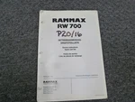 Rammax RW700 Trench Compactor Parts Catalog Owner Operator Maintenance Manual Xz. Fixed Price $48.69.