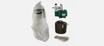 Bullard EDP10 Free Air Pump, 20TIC Hood, 20LCL Lens Covers, & 100' Hose. Fixed Price $1964.92.