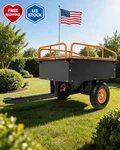 Heavy Duty Utility & Atv Trailer, 750LB Capacity 8 Cu. Ft. Lawn Mower. Fixed Price $169.09.