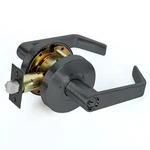 Grade 2 Commercial Heavy Duty Entry Door Lever Lockset, Ada, Matt Black Finish. Fixed Price $92.85.