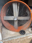 Maxx Air BF42BD Orange 42" 2-FAN Speeds Drum W/ Wheels. Fixed Price $175.00.
