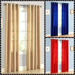 Light Filtering Semi Sheer Curtain Same Color Both Sides Seen Through 2 Panels. Fixed Price $18.00.