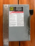 Square D221NRB General Duty Safety Switch 240VAC 30A D211N. Fixed Price $14.99.
