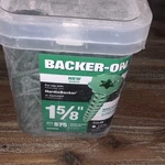 Backer-on Specialty Screws Steel 5/8 In Star Flat Head 575 Pack #23416. Fixed Price $16.00.
