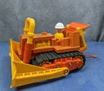 Vtg Fisher-price Pre-husky Construction #311 Bulldozer & Figure 1970S Made Usa. Fixed Price $26.50.