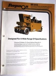 Vintage 1986 Ferguson SP-912 Pneumatic Roller Spec Sheet Literature Brochure. Fixed Price $12.50.