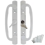 Hyneesun Centered Position Key Locking Patio Door Handle 3-15/16 White. Fixed Price $71.90.