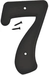 New Hy-ko 30207 Lot Of (5) Black Plastic Large 6" House Numbers # Sale 6055826. Fixed Price $9.95.