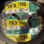 Southwire 13055955 250' 12-2 Ufw/g Wire, Gray, Feet. Fixed Price $179.99.