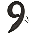Die Cast Aluminum House Number, 3-1/2" #9 (nine) 3.5 Inch Black. Fixed Price $8.88.