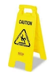 Rubbermaid Commercial Products Collapsible Multilingual Caution Floor Sign. Fixed Price $10.04.