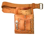 Klein Tools 5164 Leather 8-POCKET Pouch With Belt 5415 Electricians Bag. Fixed Price $57.99.