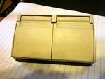 Pass & Seymour Duplex Weatherproof Outlet Cover With Receptacle Tan Nib. Fixed Price $8.99.