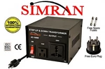 Simran AC-500W 110V 220V Power Source Voltage Converter Up-down Transformer. Fixed Price $54.95.