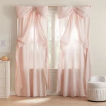 Potterybarn Loveshackfancy Oversized Bow Light-filtering Curtain Blush 52"W X 84. Fixed Price $93.98.