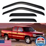 Window Visors Rain Guards For 99-06 Chevy Silverado/gmc Sierra 1500-3500 Ext Cab. Fixed Price $64.71.